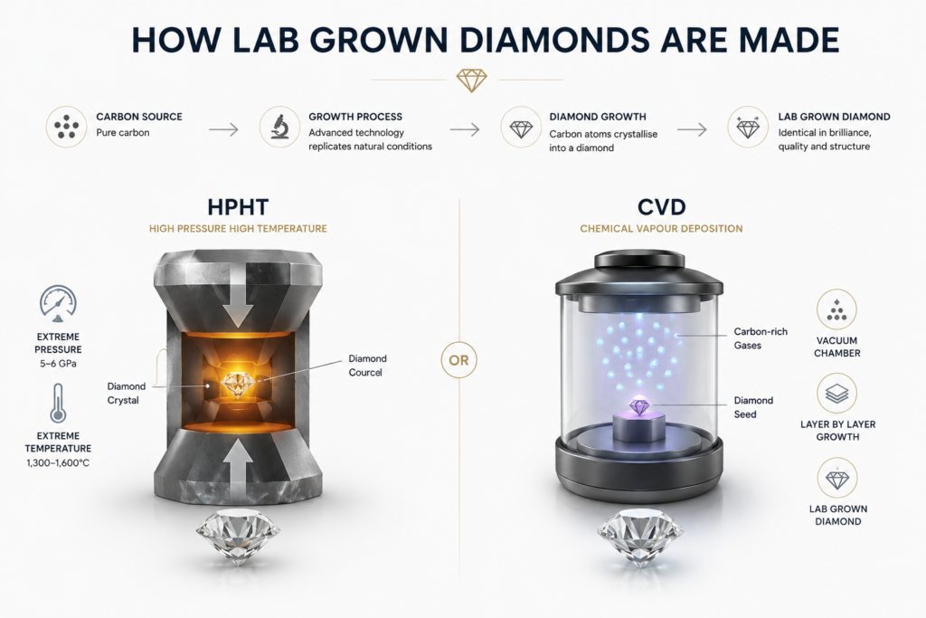lab grown diamond formation