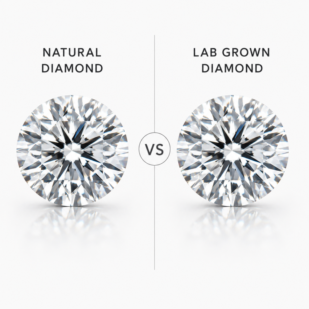 Natural vs Lab Grown Diamond
