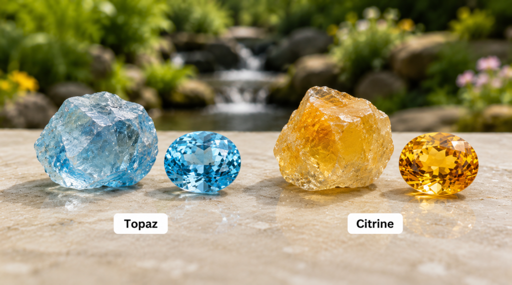 November Birthstones: Topaz and Citrine

