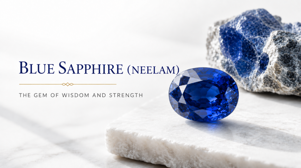 Blue sapphire gemstone