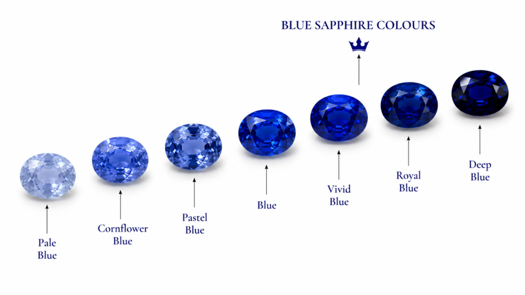 Blue sapphire gemstone