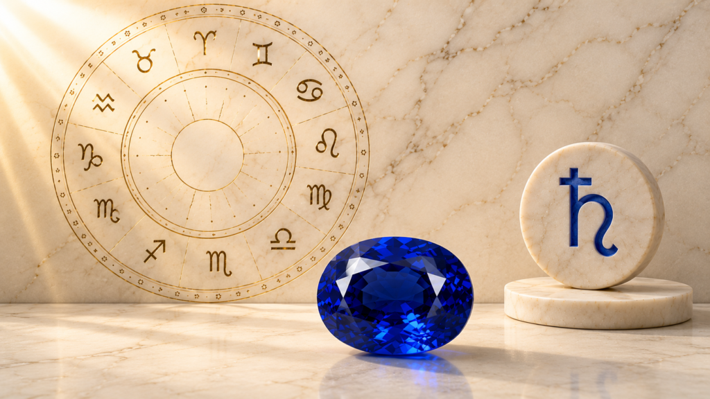 Blue sapphire gemstone