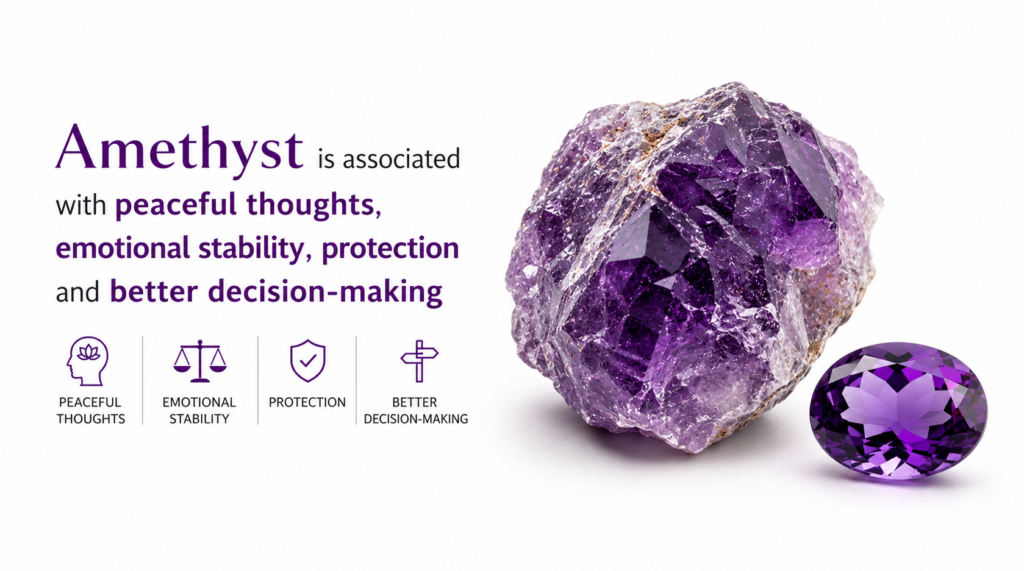 February Birthstone Amethyst Gemstone
