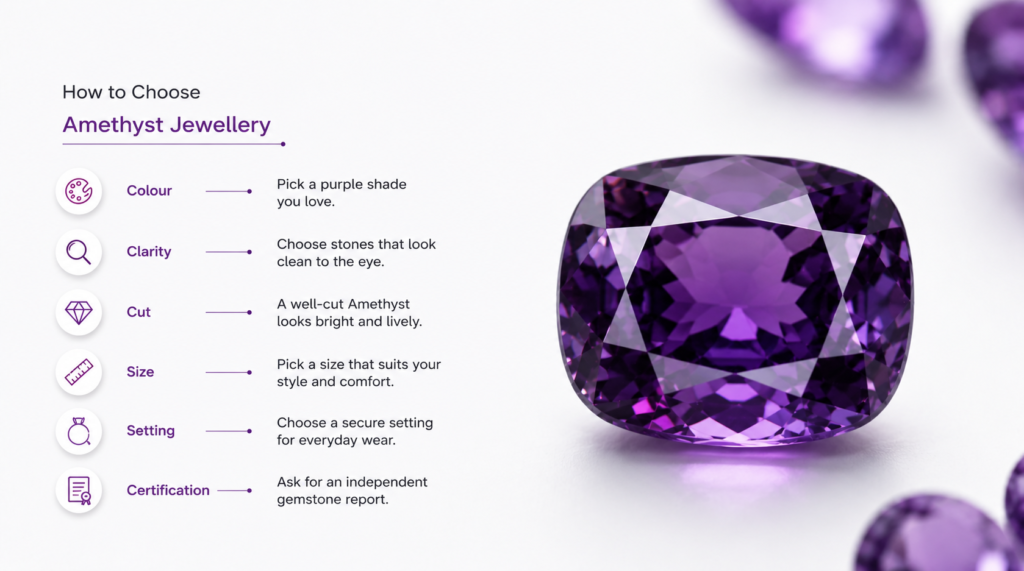 February Birthstone Amethyst Gemstone
