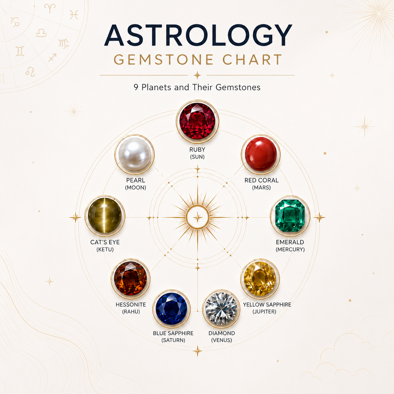 Gemstone for Which Planet? Complete Astrology Gemstone Chart (2026)
