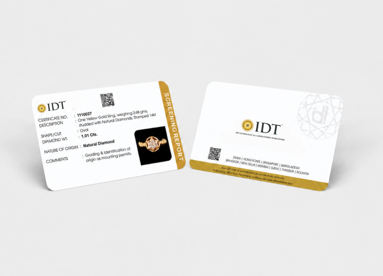 Natural Diamond Certification
